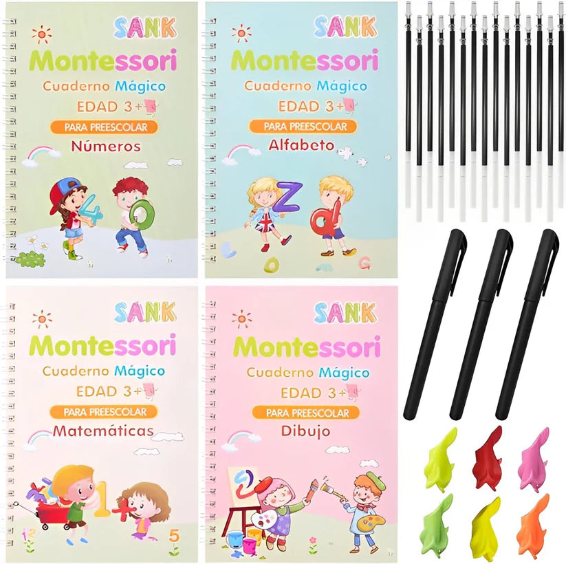 Cuaderno Mágico para Caligrafía 4 en 1
