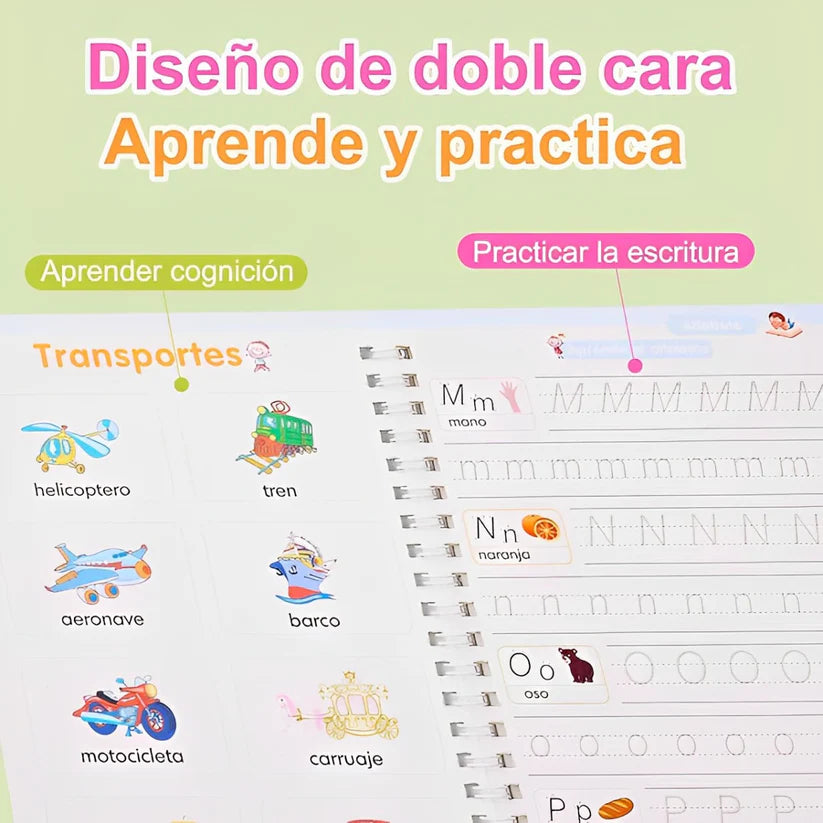 Cuaderno Mágico para Caligrafía 4 en 1
