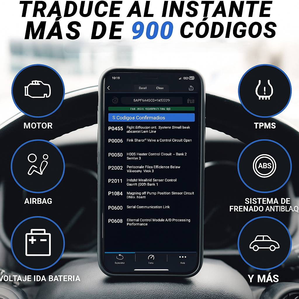 Escáner Diagnóstico inteligente para Coche
