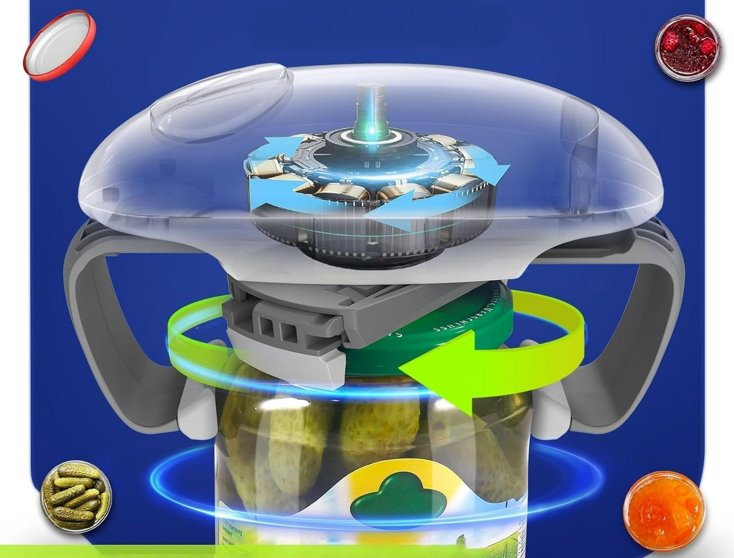 Abre Fácil de Frascos Eléctrico