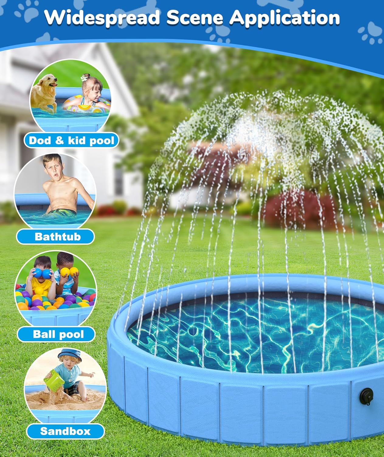 Piscina Plegable para Mascotas
