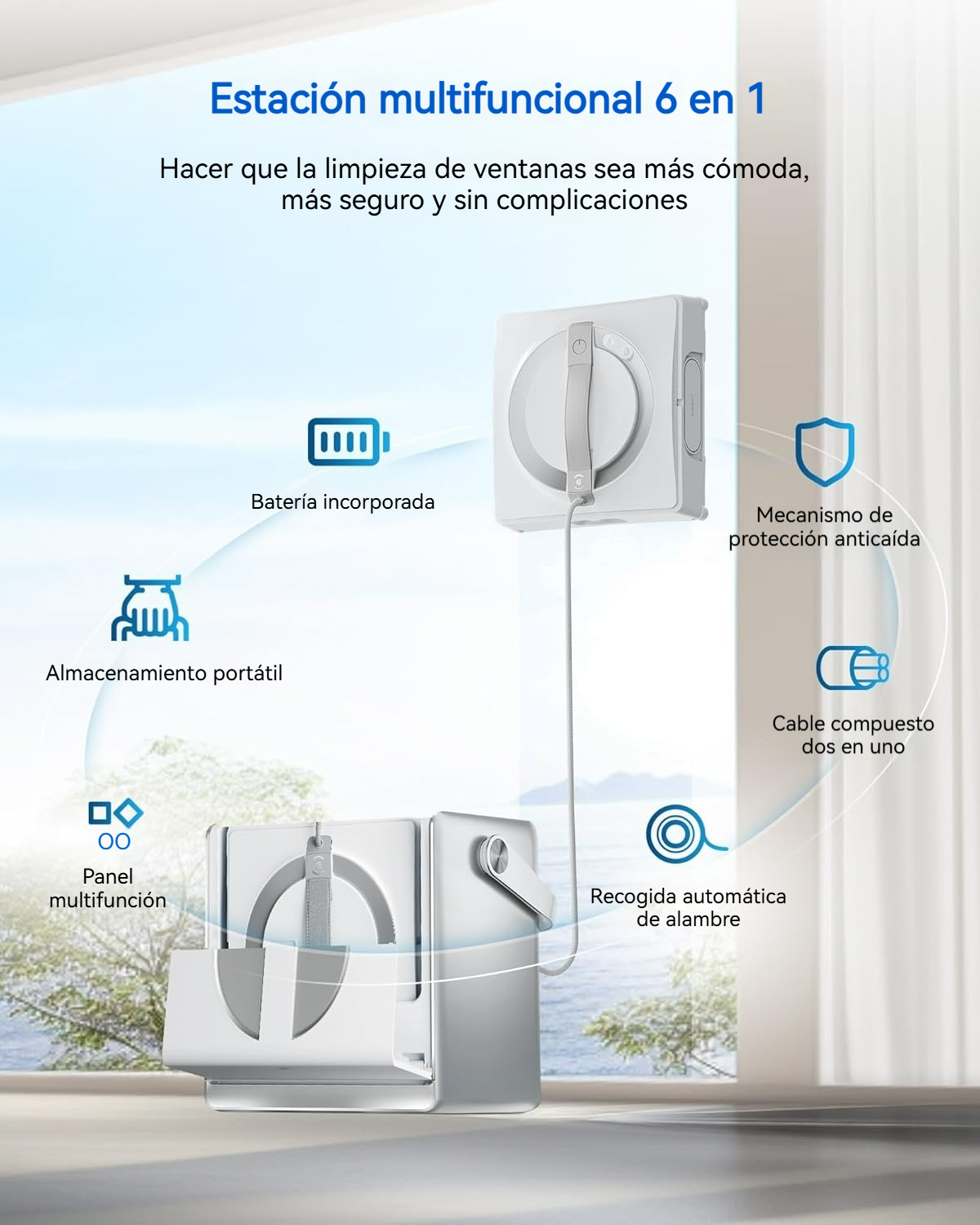 Robot Limpiacristales Portátil