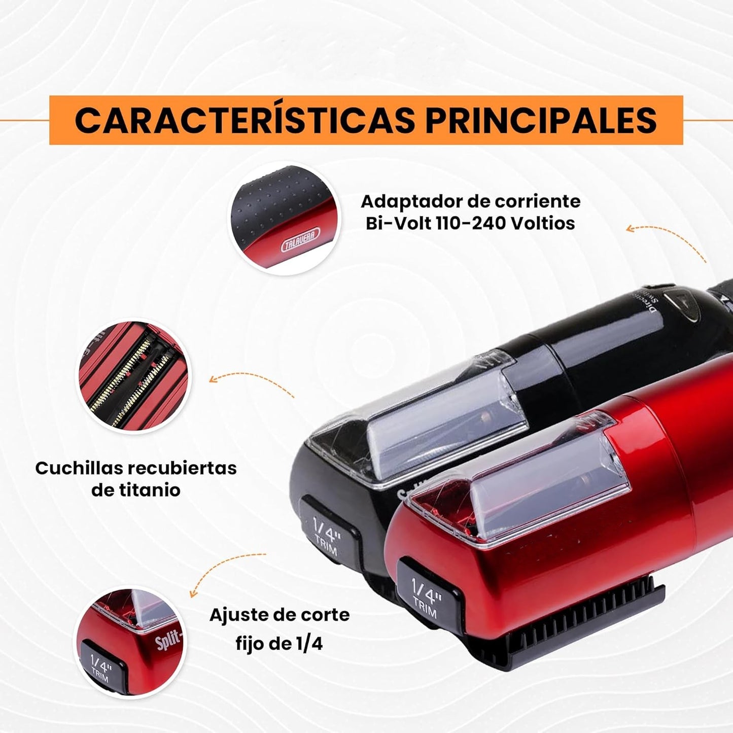 Cepillo Eléctrico Corta Puntas Abiertas