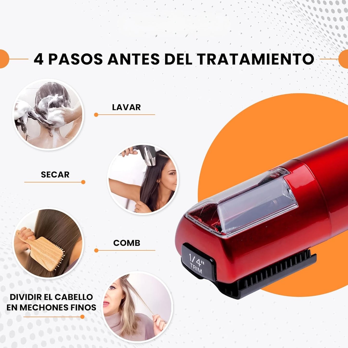 Cepillo Eléctrico Corta Puntas Abiertas