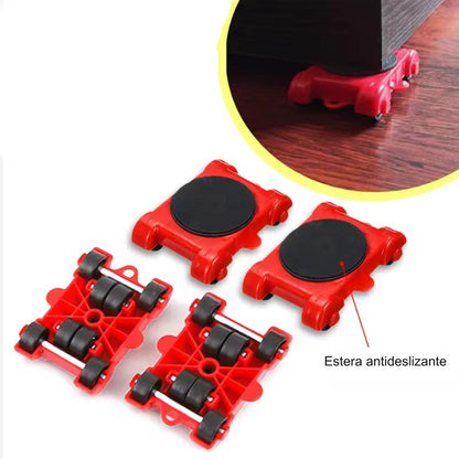 Kit para desplazar y elevar muebles