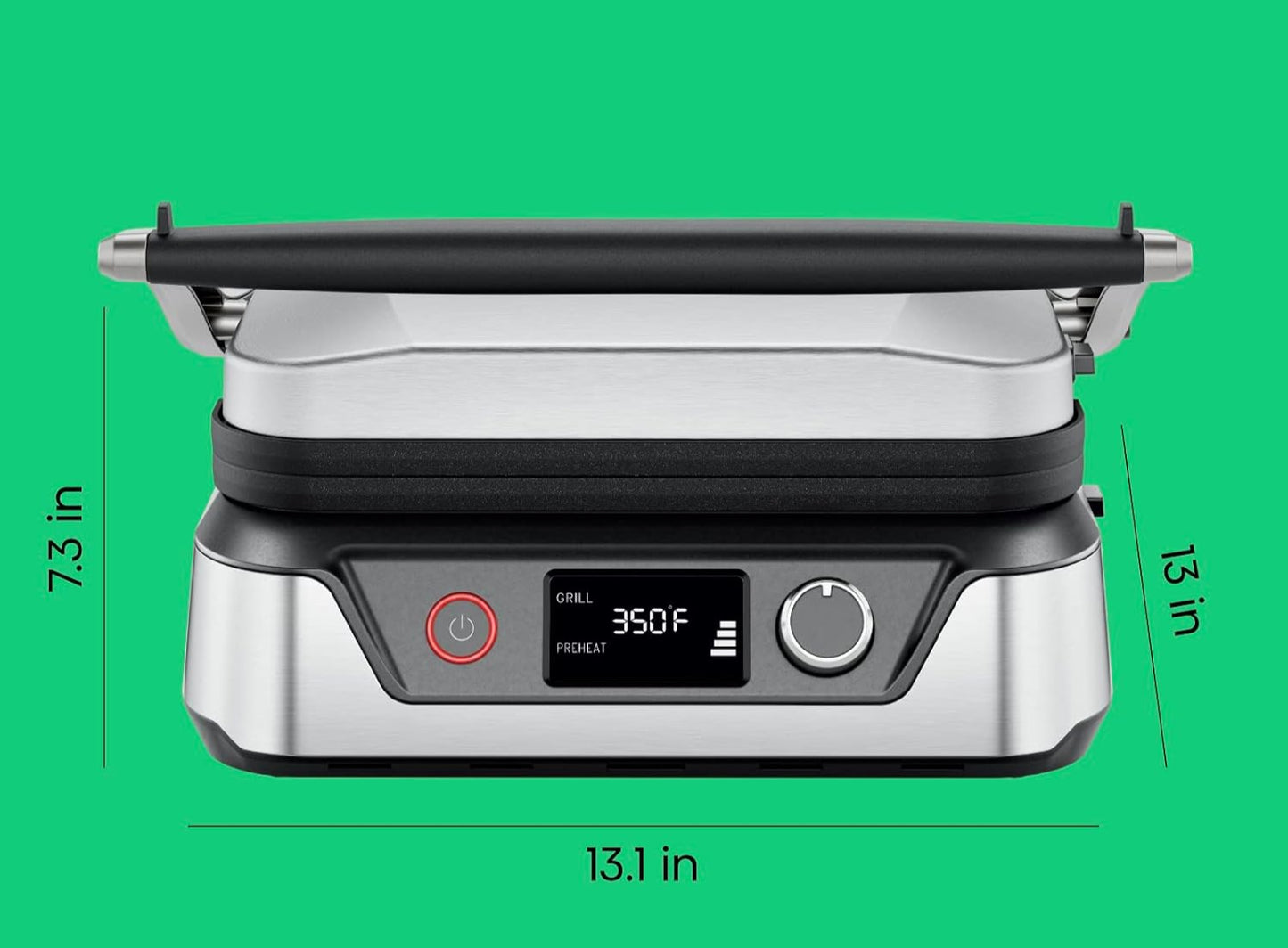 Prensa Panini Digital 5 en 1 con Grill y Plancha Reversible
