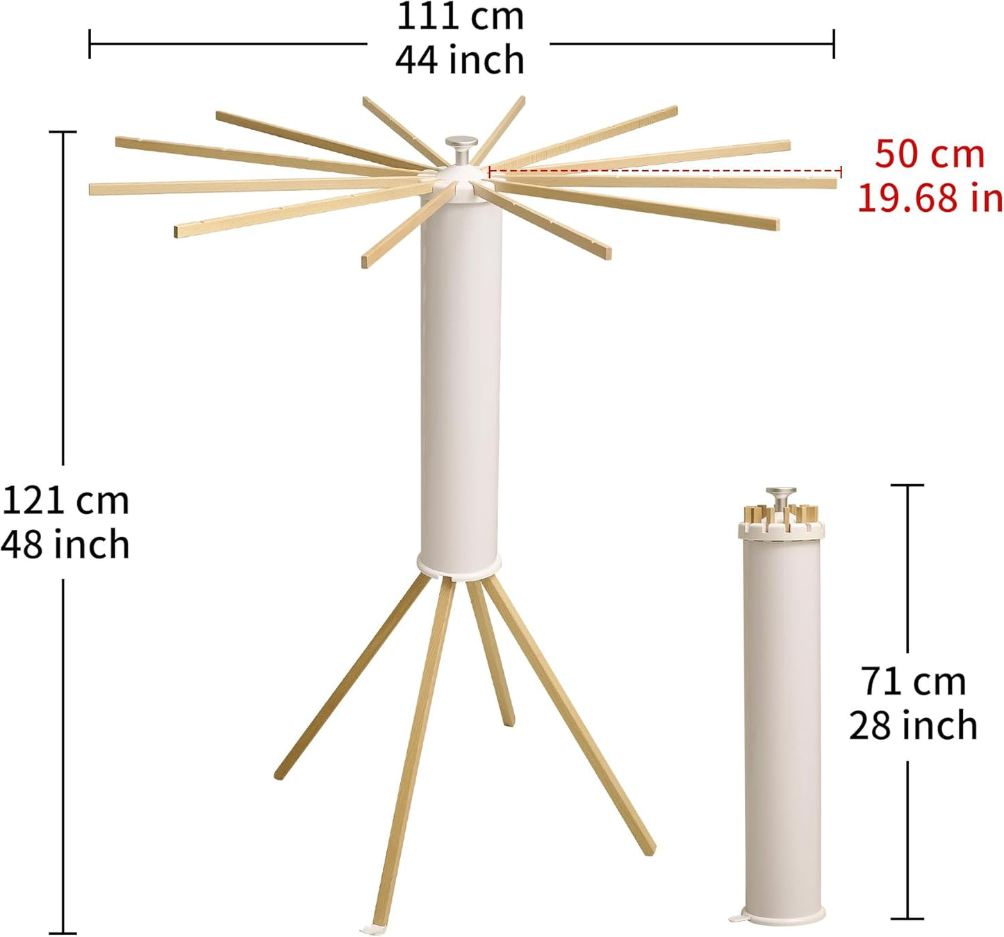 Tendedero Plegable de Ropa con Estructura Tripode