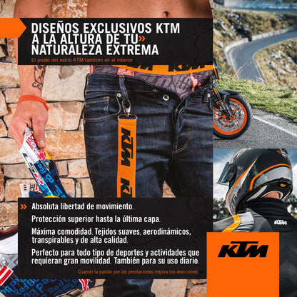 Set de 10 Calzoncillos Boxer Negro KTM para Hombre - 65% poliéster, 35% algodón