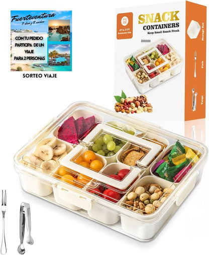 SnackBox Max 8 - Contenedor para mantener tus snacks, frutas, verduras