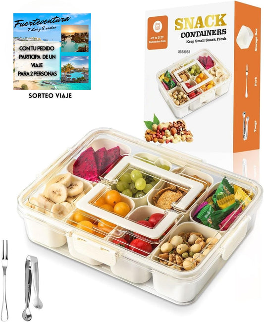 SnackBox Max 8 - Contenedor para mantener tus snacks, frutas, verduras