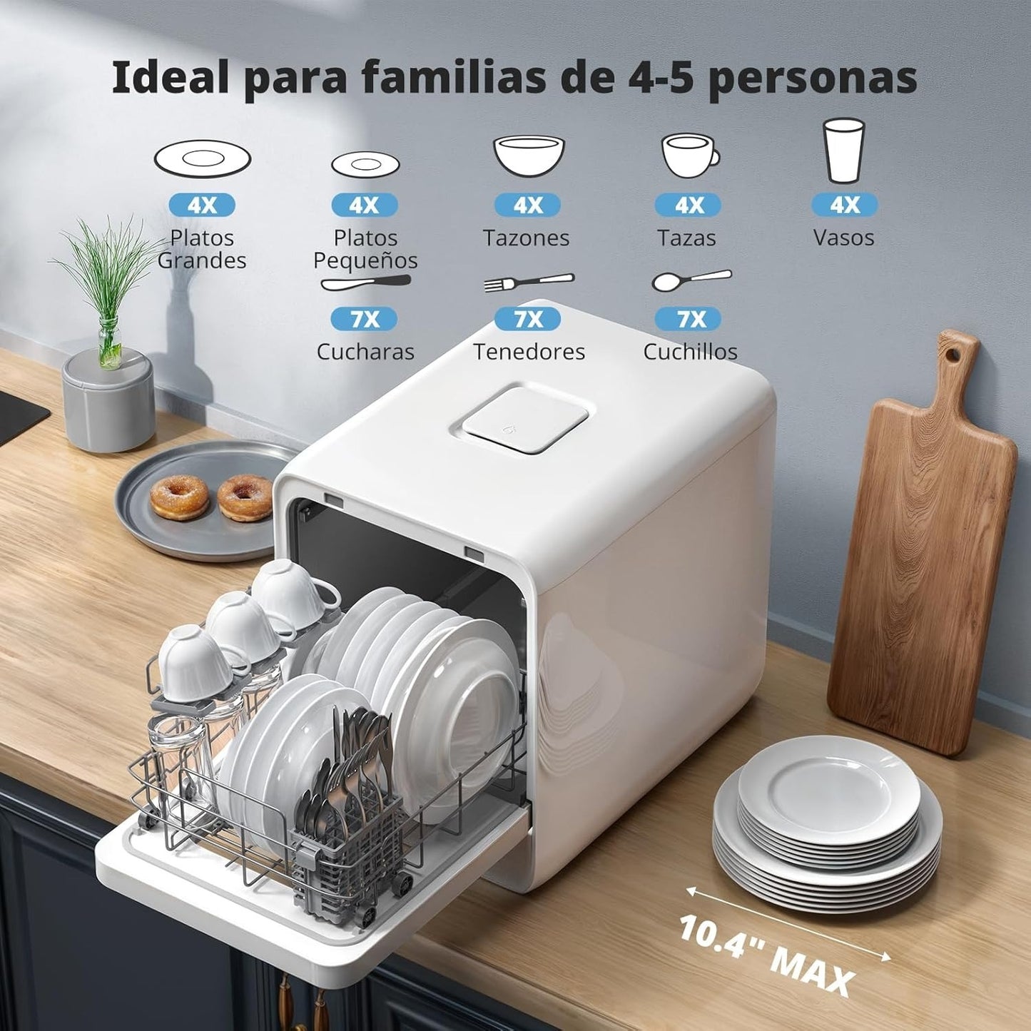 Lavavajillas Portátil de Encimera – Funcionalidad, Comodidad y Eficiencia para tu Hogar