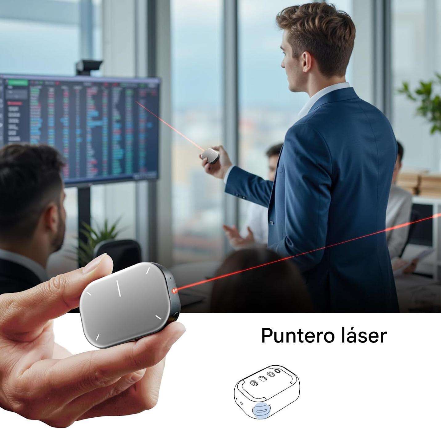 Air Mouse Multifuncional 4 en 1 – Control Total en la Palma de tu Mano