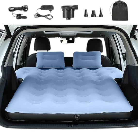 AirComfort SUV Max | Colchón Inflable para SUV y Campamento + Bomba de Aire Portátil de Regalo