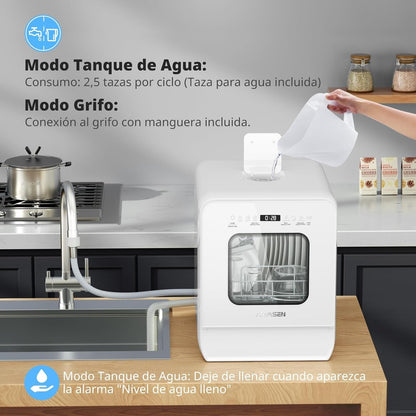 Lavavajillas Portátil de Encimera – Funcionalidad, Comodidad y Eficiencia para tu Hogar