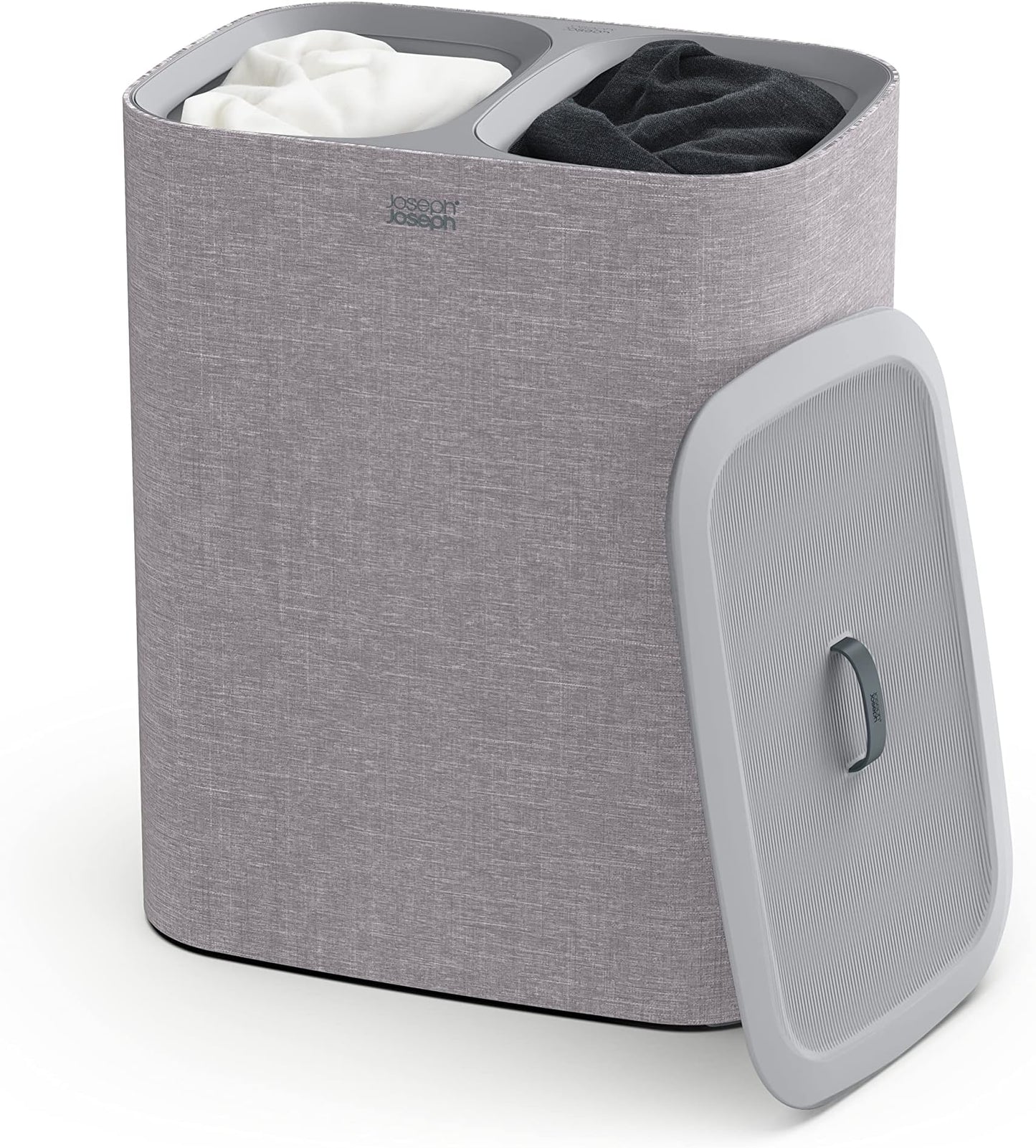 Cesta de Ropa Doble Compartimento con Bolsas Removibles