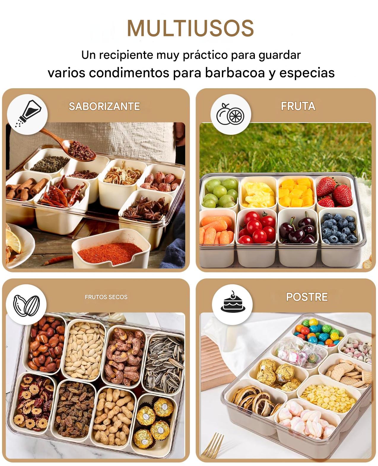 SnackBox Max 8 - Contenedor para mantener tus snacks, frutas, verduras