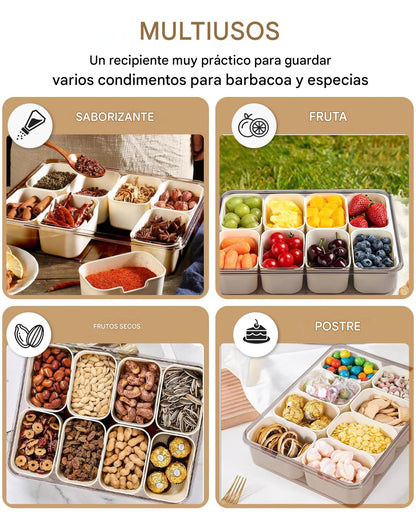 SnackBox Max 8 - Contenedor para mantener tus snacks, frutas, verduras
