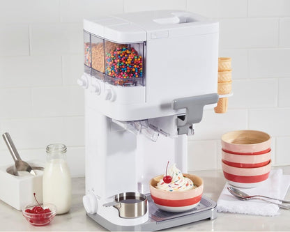 Máquina Automática de Helado y Yogur con Contenedores para Mezclas