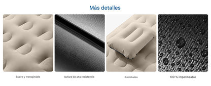 AirComfort SUV Max | Colchón Inflable para SUV y Campamento + Bomba de Aire Portátil de Regalo