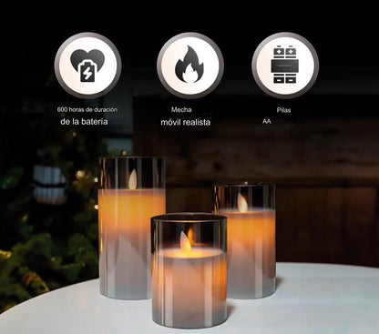 Set de Velas Sin Llama Realistas