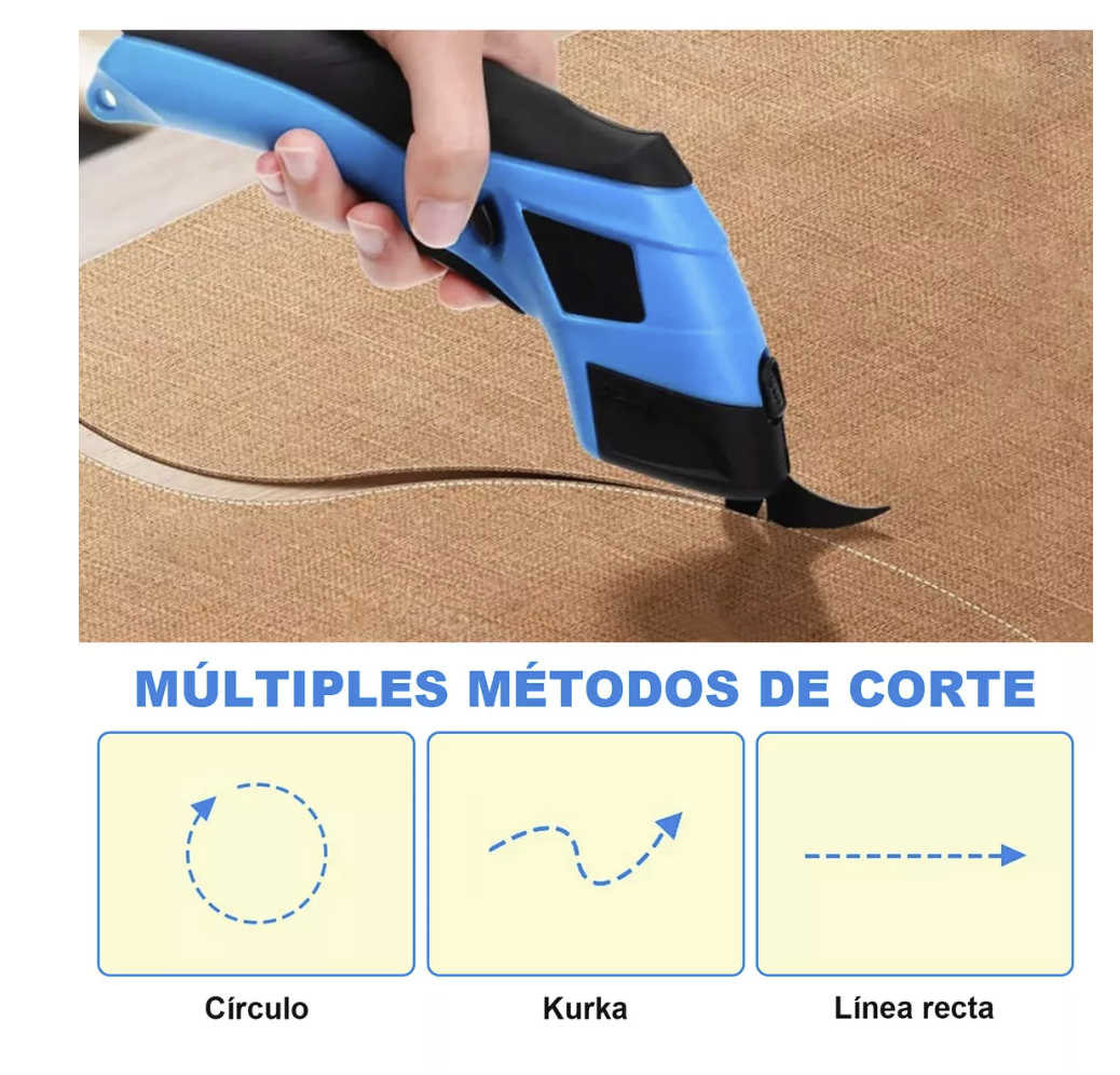 Tijeras Eléctricas Inalámbricas para Cortar Tela y Cartón