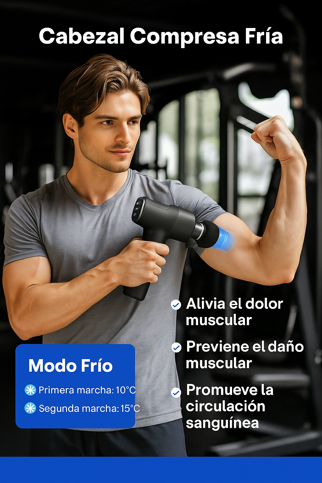 Pistola Masajeadora Calor y Frío ThermoRelax