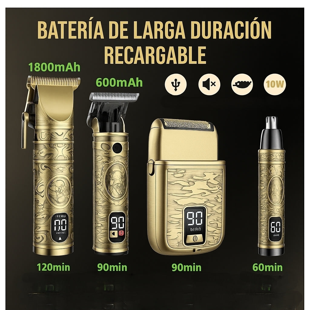 Kit 4 maquinillas. Conviértete en tu propio barbero