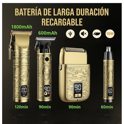Kit 4 maquinillas. Conviértete en tu propio barbero