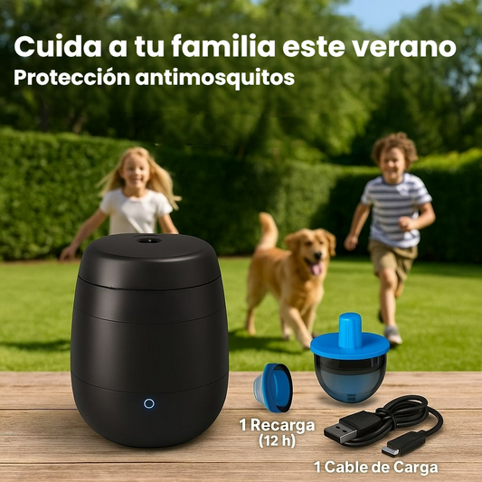 Antimosquitos Sin Olor, Silencioso y Recargable AireLibre