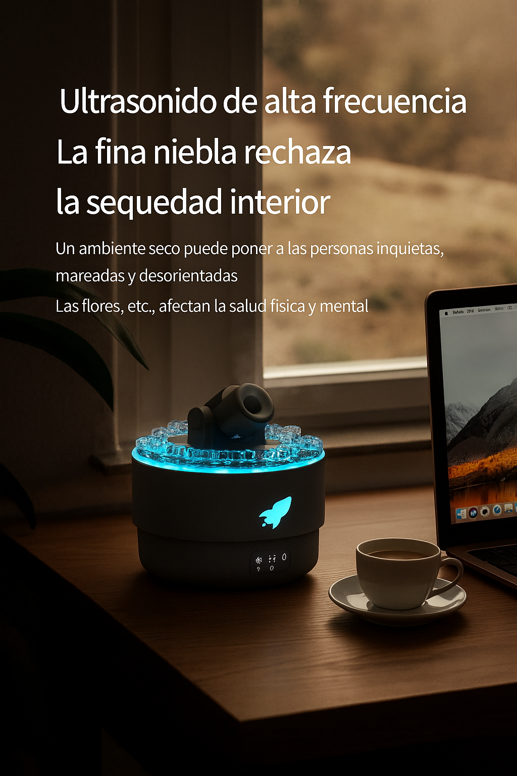 Humidificador de Aceite Esencial Volcán