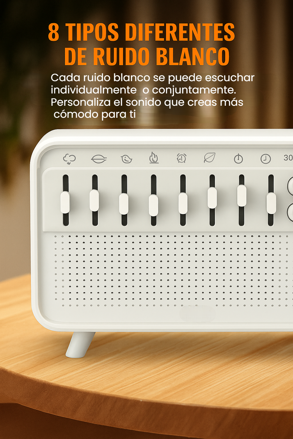 Difusor SoundGlow™ – Sueño profundo, aromas relajantes y sonidos a tu medida