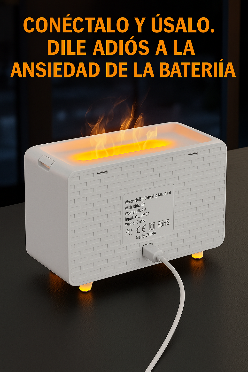 Difusor SoundGlow™ – Sueño profundo, aromas relajantes y sonidos a tu medida
