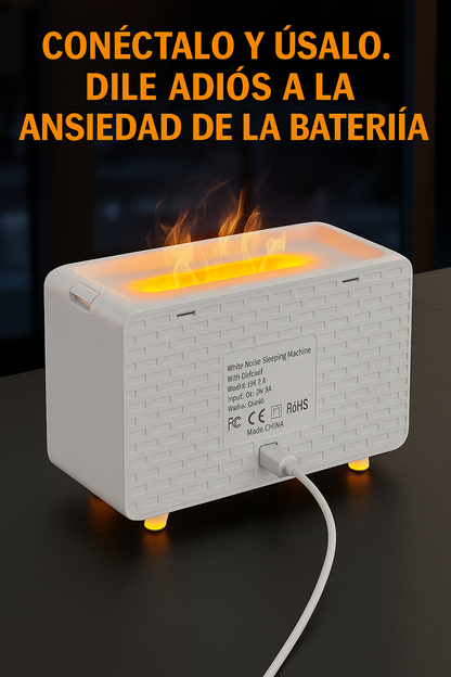 Difusor SoundGlow™ – Sueño profundo, aromas relajantes y sonidos a tu medida