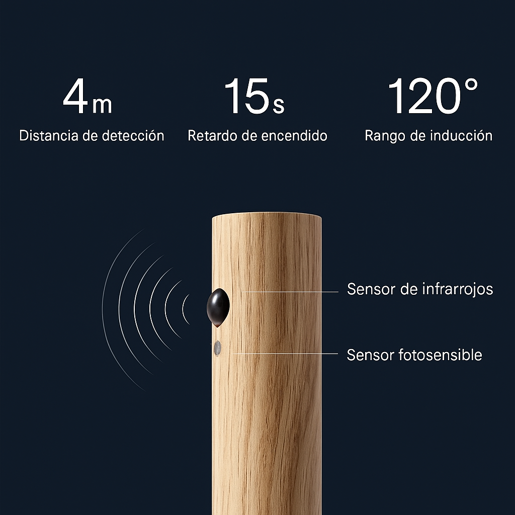 Luz Inteligente con Sensor Nocturno LightSense