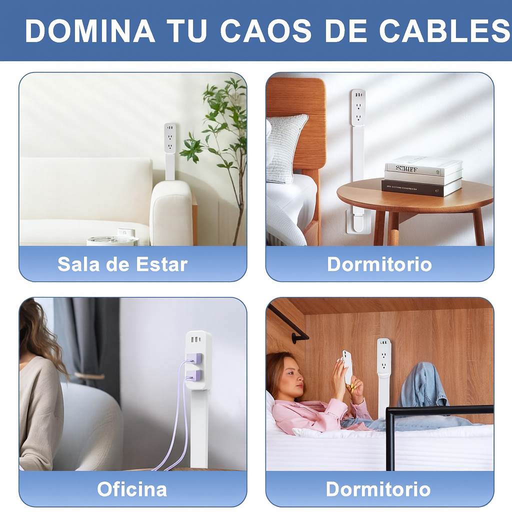 Extensor de Enchufe Giratorio