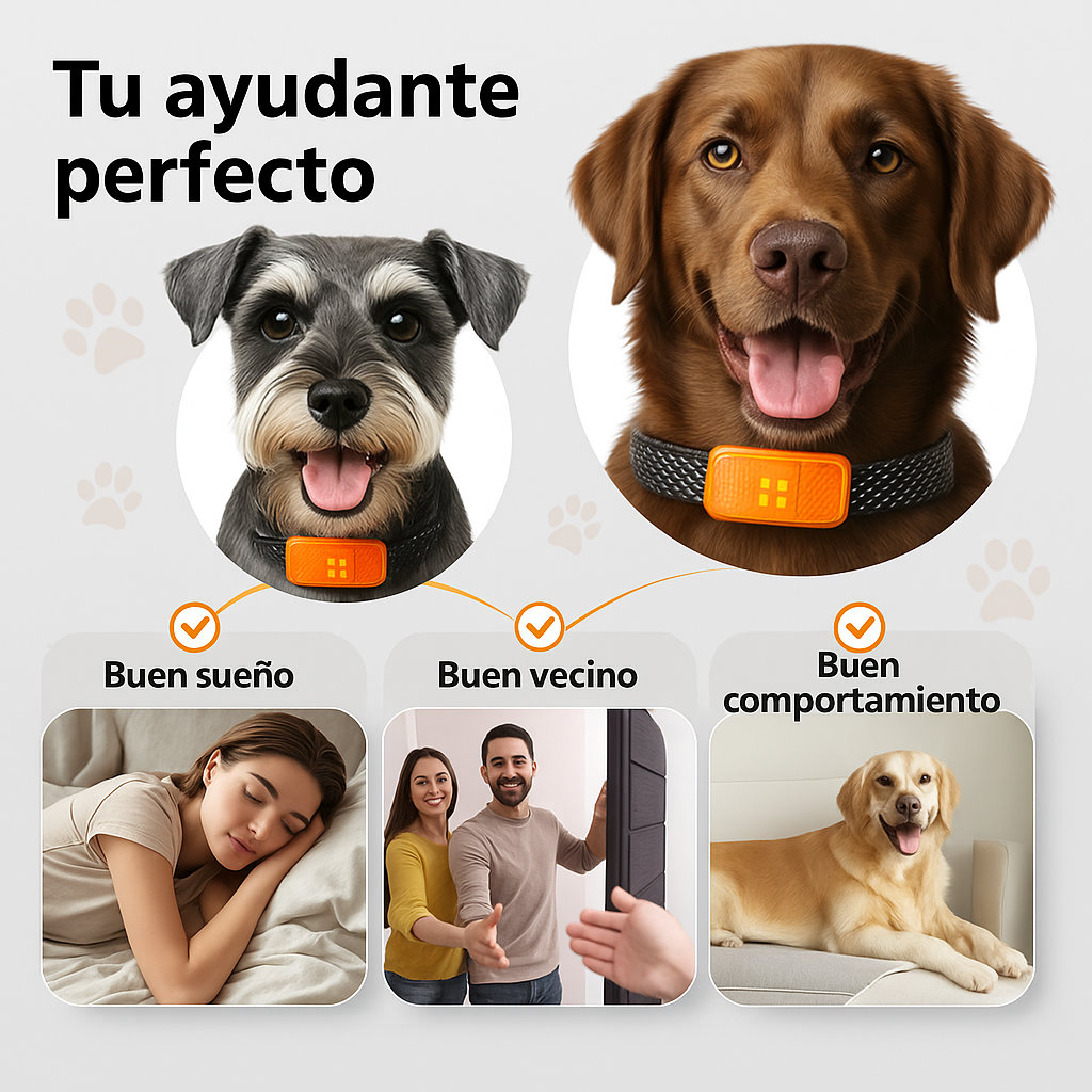 Collar Antiladridos Inteligente