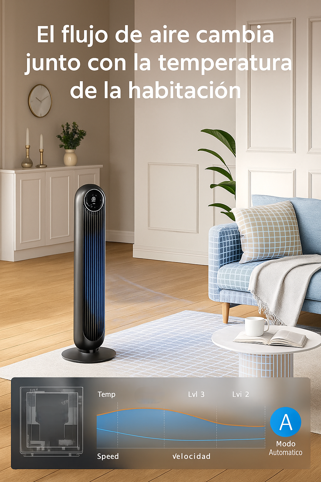 Ventilador Torre Inteligente