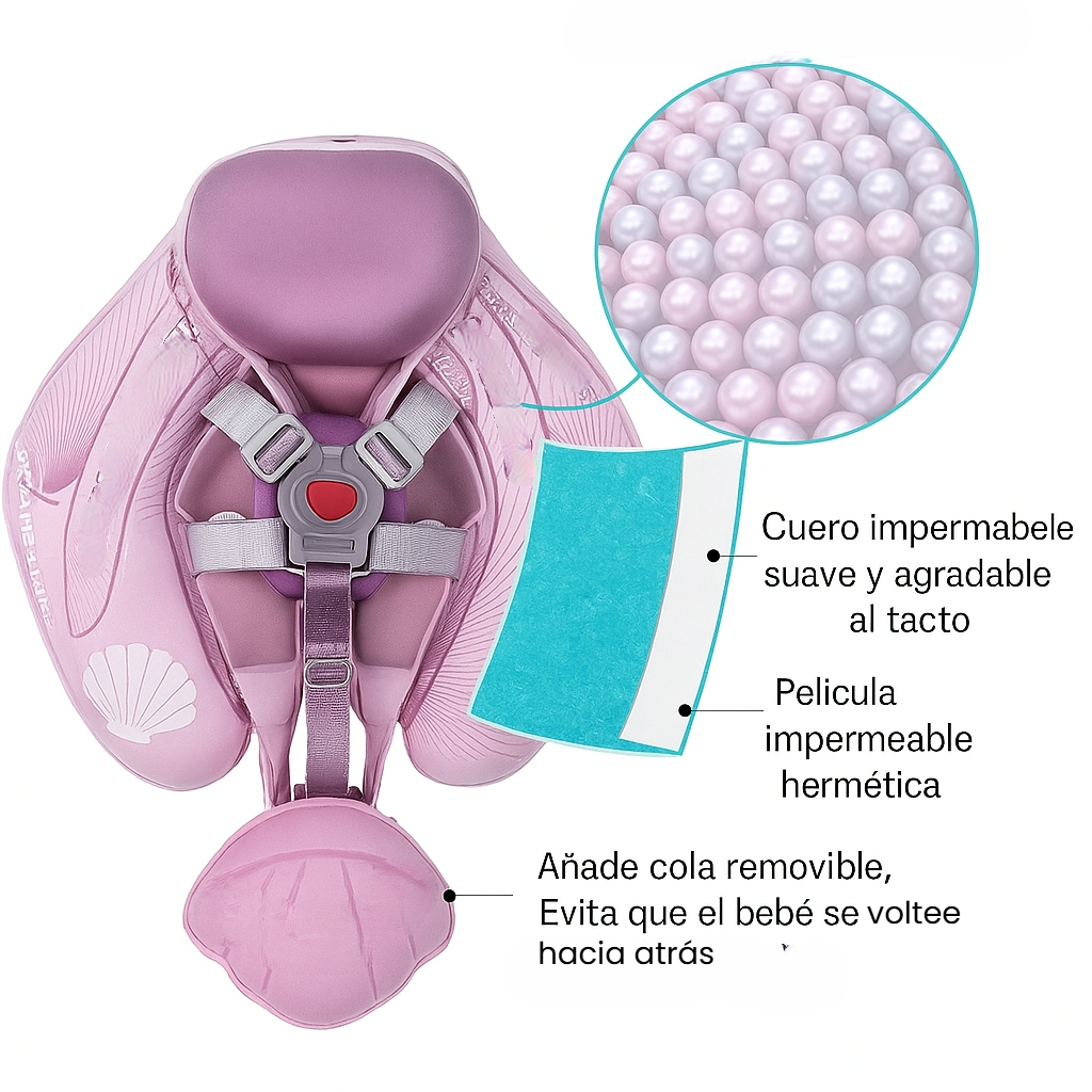 Flotador Bebé con Sombrilla y Protección Solar