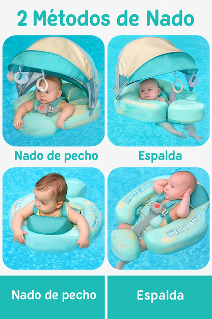 Flotador Bebé con Sombrilla y Protección Solar