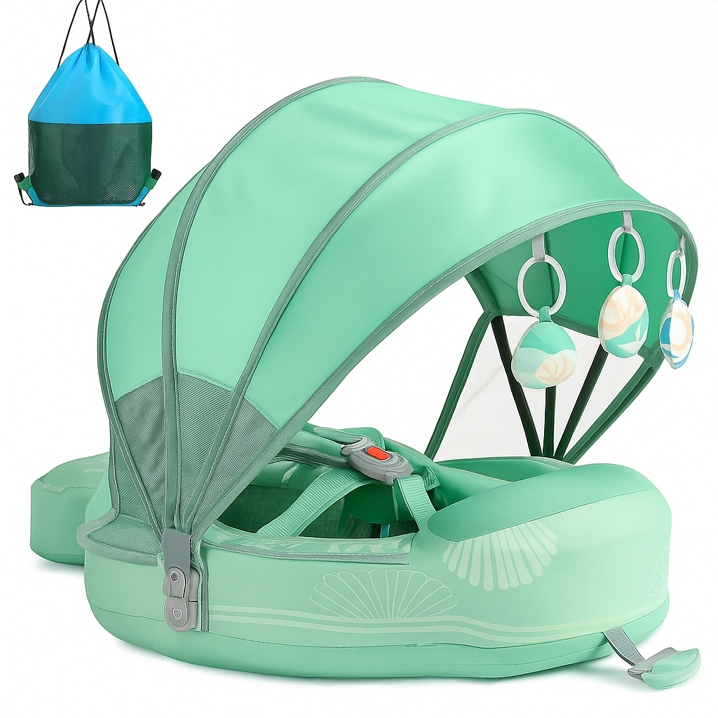 Flotador Bebé con Sombrilla y Protección Solar