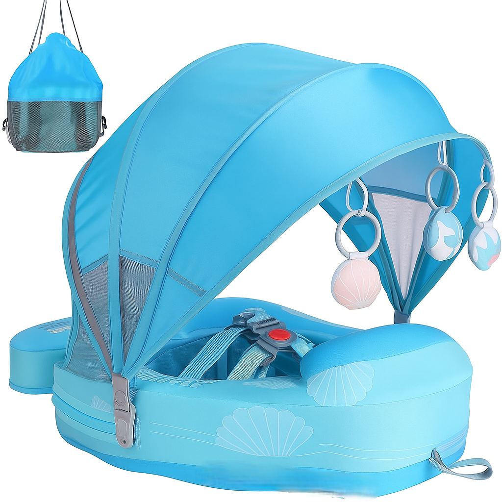 Flotador Bebé con Sombrilla y Protección Solar