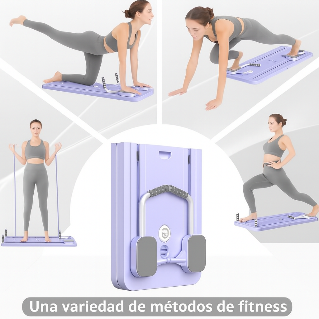 Tabla de entrenamiento multifunción con bandas de resistencia y temporizador inteligente