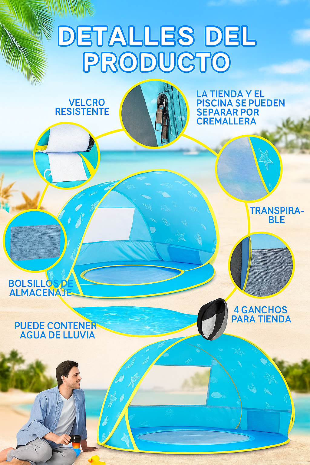 Tienda de Playa para Niños
