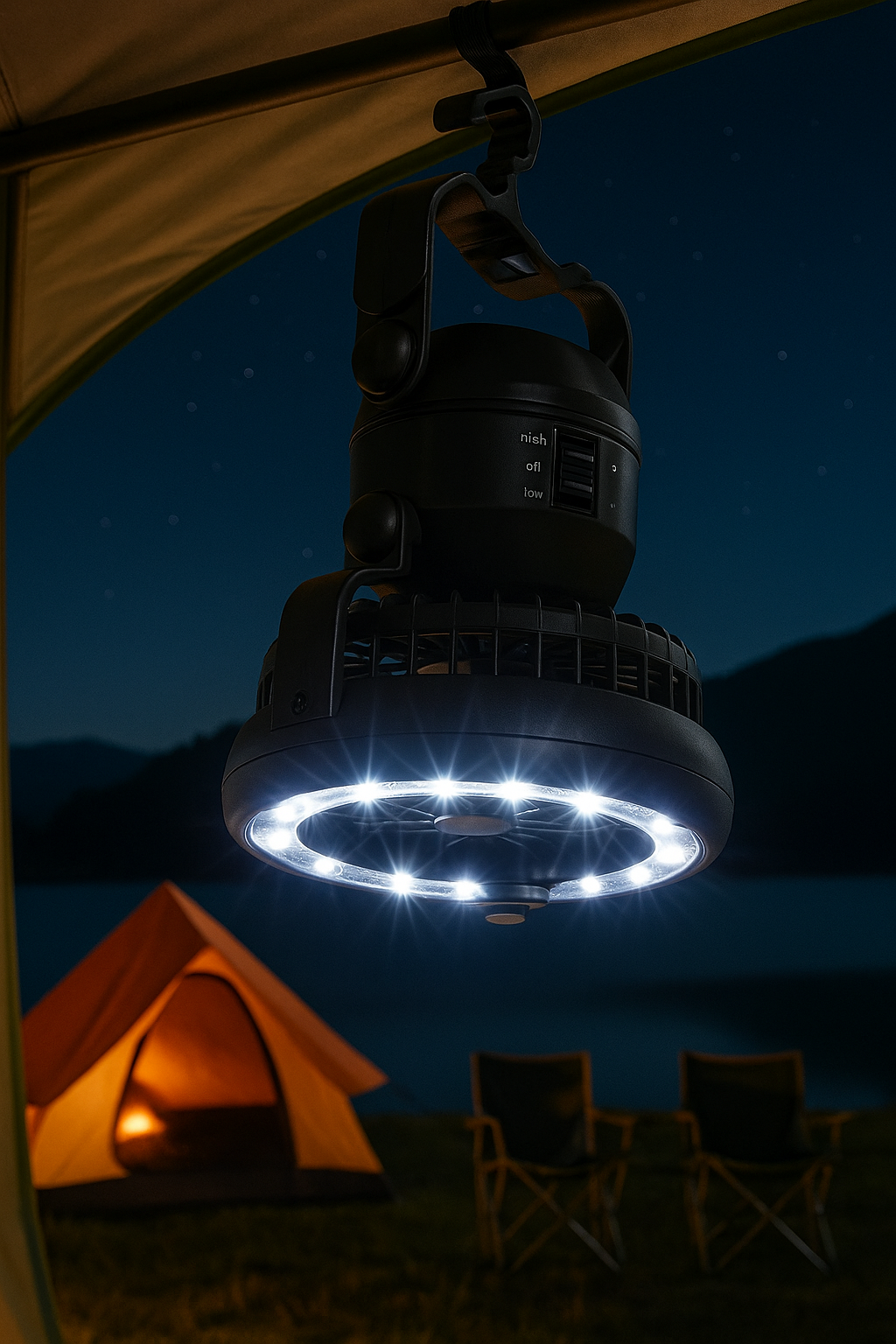 Linterna Ventilador Portátil