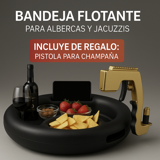 Portavasos Flotante + Pistola para champaña de Regalo!