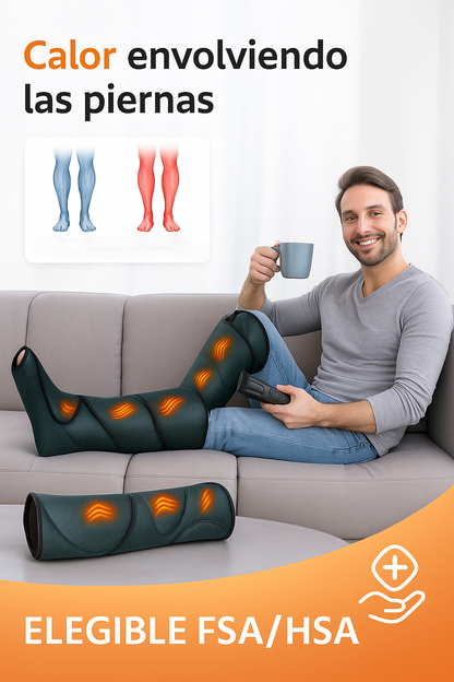 PiernaZen™ — Masajeador de piernas con calor y compresión