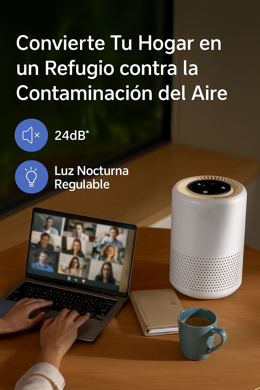 Purificador de Aire Silencioso
