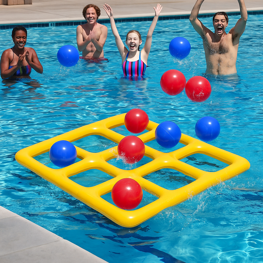 Juego de Piscina Tic-Tac-Toe Inflable