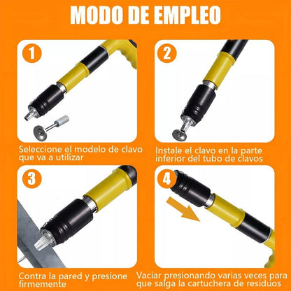 Pistola de Clavos Avanzada – Baja Emisión de Ruido, Alta Eficiencia y Fácil Mantenimiento