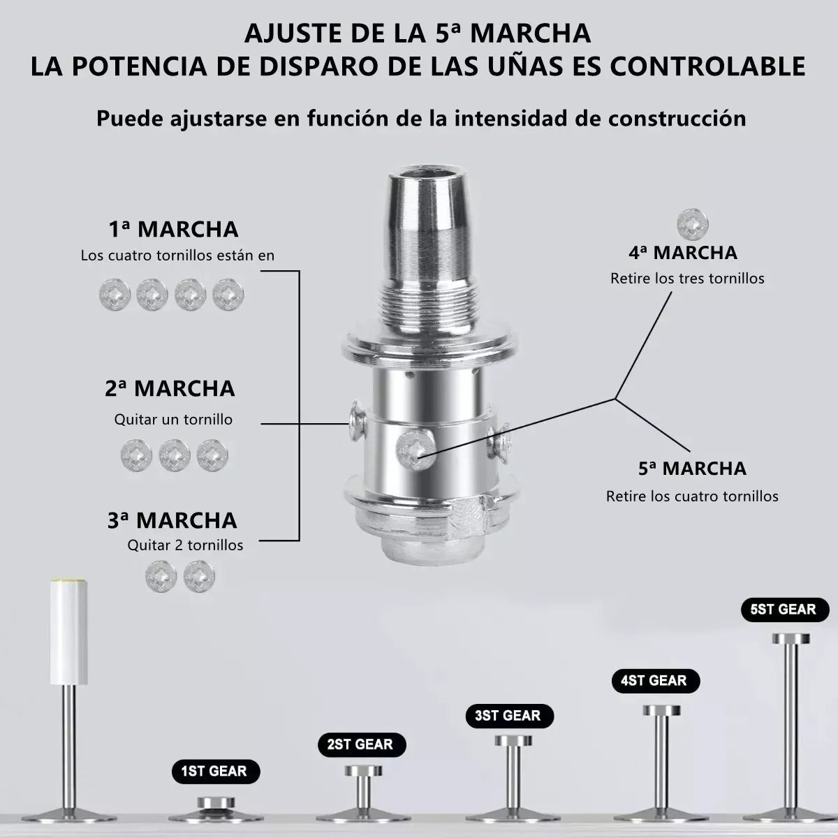 Pistola de Clavos Avanzada – Baja Emisión de Ruido, Alta Eficiencia y Fácil Mantenimiento